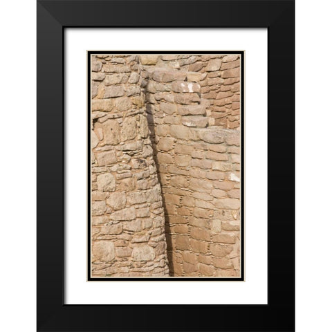 UT, Little Ruin Canyon Hovenweeps Twin Towers Black Modern Wood Framed Art Print with Double Matting by Grall, Don