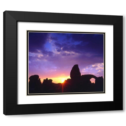 USA, Utah, Arches NP Arches at sunset Black Modern Wood Framed Art Print with Double Matting by Talbot Frank, Christopher