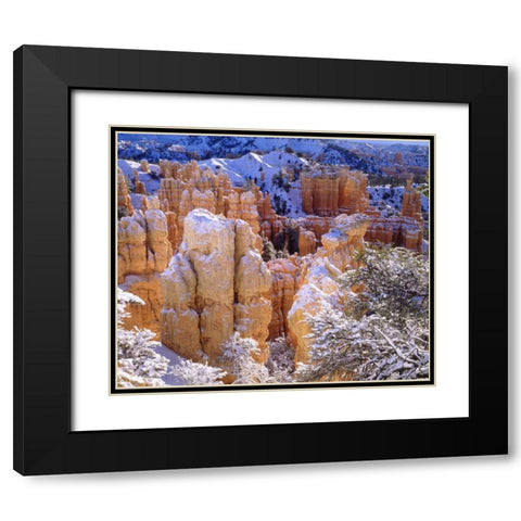 Utah, Bryce Canyon NP in Winter Black Modern Wood Framed Art Print with Double Matting by Talbot Frank, Christopher