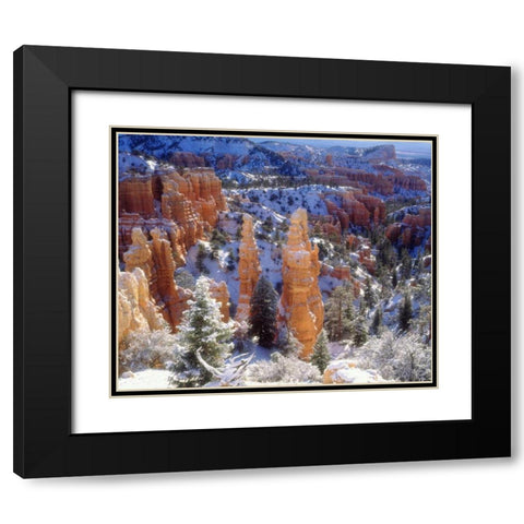 USA, Utah, Bryce Canyon NP Winter Black Modern Wood Framed Art Print with Double Matting by Talbot Frank, Christopher