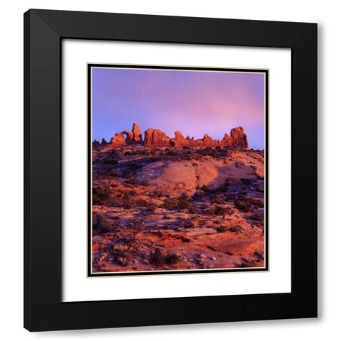 USA, Utah Arches NP Arches at sunset Black Modern Wood Framed Art Print with Double Matting by Talbot Frank, Christopher