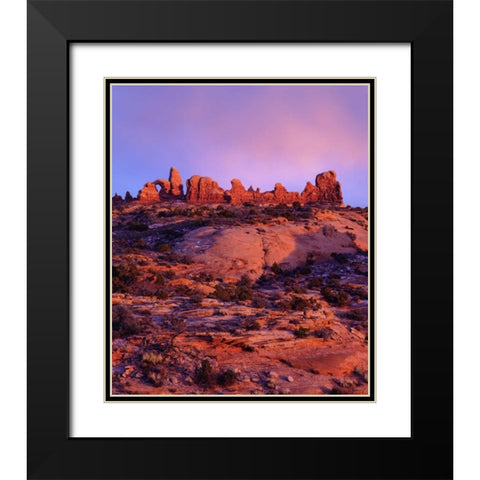 USA, Utah Arches NP Arches at sunset Black Modern Wood Framed Art Print with Double Matting by Talbot Frank, Christopher
