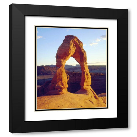 USA, Utah Arches NP Delicate Arch at sunset Black Modern Wood Framed Art Print with Double Matting by Talbot Frank, Christopher