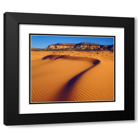 USA, Utah Coral Pink Sand Dunes at sunset Black Modern Wood Framed Art Print with Double Matting by Talbot Frank, Christopher