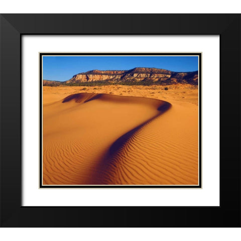 USA, Utah Coral Pink Sand Dunes at sunset Black Modern Wood Framed Art Print with Double Matting by Talbot Frank, Christopher