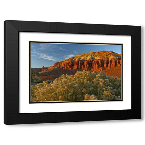 UT, Capitol Reef NP Sunset of Panorama Point Black Modern Wood Framed Art Print with Double Matting by Illg, Cathy and Gordon