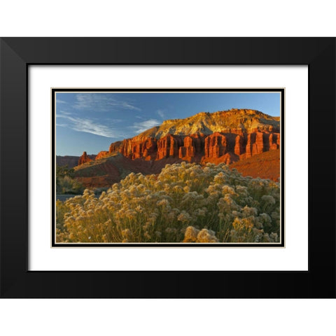 UT, Capitol Reef NP Sunset of Panorama Point Black Modern Wood Framed Art Print with Double Matting by Illg, Cathy and Gordon