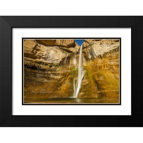 UT, Grand Staircase Escalante, Calf Creek Falls Black Modern Wood Framed Art Print with Double Matting by Illg, Cathy and Gordon
