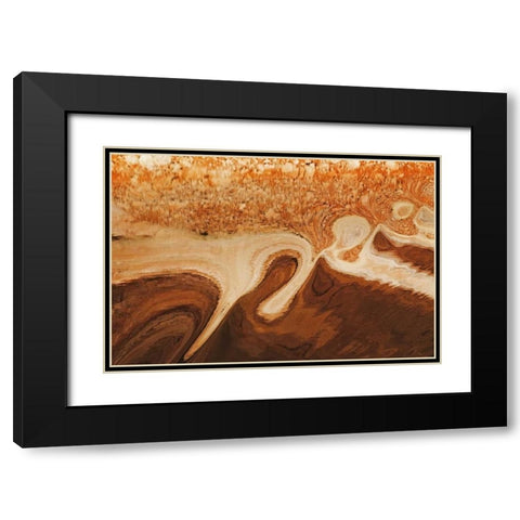 Utah, Glen Canyon Reflection in Lake Powell Black Modern Wood Framed Art Print with Double Matting by Paulson, Don