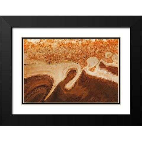 Utah, Glen Canyon Reflection in Lake Powell Black Modern Wood Framed Art Print with Double Matting by Paulson, Don