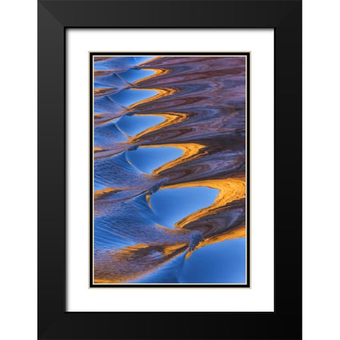 Utah, Glen Canyon Reflection in Lake Powell Black Modern Wood Framed Art Print with Double Matting by Paulson, Don