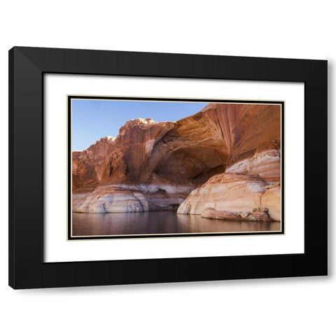 Utah, Glen Canyon Alcove in Fifty Mile Canyon Black Modern Wood Framed Art Print with Double Matting by Paulson, Don
