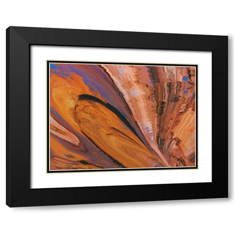 Utah, Glen Canyon Reflection in Lake Powell Black Modern Wood Framed Art Print with Double Matting by Paulson, Don