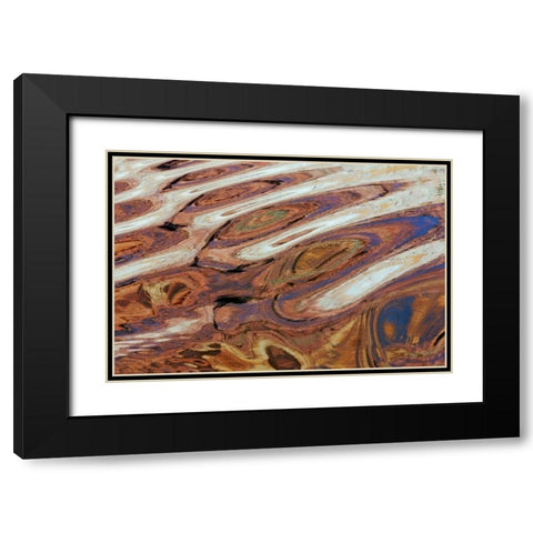 Utah, Glen Canyon Reflection in Lake Powell Black Modern Wood Framed Art Print with Double Matting by Paulson, Don
