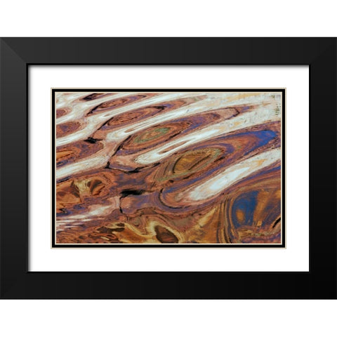 Utah, Glen Canyon Reflection in Lake Powell Black Modern Wood Framed Art Print with Double Matting by Paulson, Don