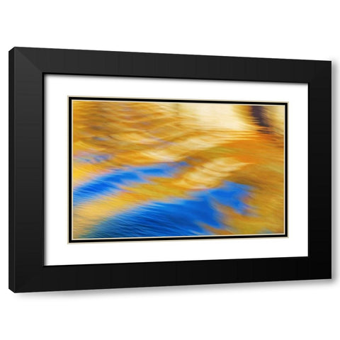 Utah, Glen Canyon Reflection in Lake Powell Black Modern Wood Framed Art Print with Double Matting by Paulson, Don