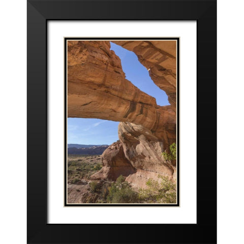 Utah, Glen Canyon NRA Close-up of Jacks Arch Black Modern Wood Framed Art Print with Double Matting by Paulson, Don