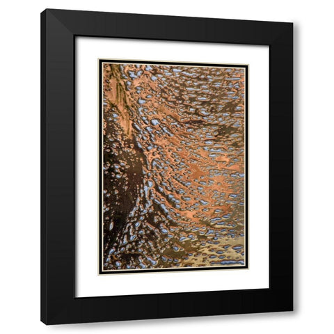 USA, Utah, Zion NP Water abstract Black Modern Wood Framed Art Print with Double Matting by Bush, Marie