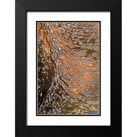 USA, Utah, Zion NP Water abstract Black Modern Wood Framed Art Print with Double Matting by Bush, Marie