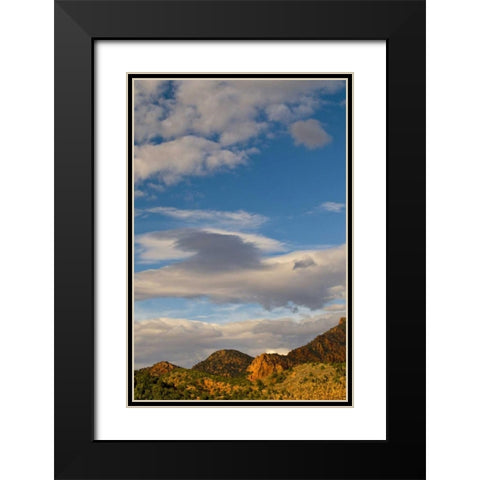 USA, Utah, Zion NP Late light on Kolob Canyon Black Modern Wood Framed Art Print with Double Matting by Rotenberg, Nancy