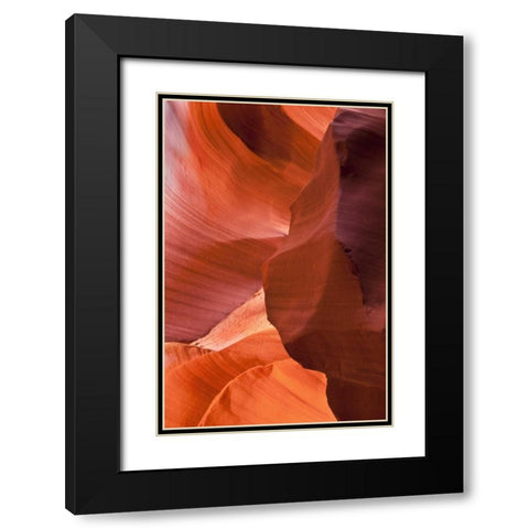 AZ, Sandstone formation in Antelope Canyon Black Modern Wood Framed Art Print with Double Matting by Rotenberg, Nancy