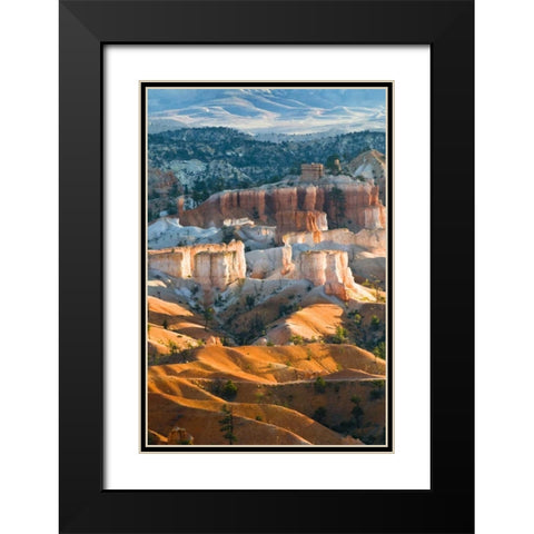 USA, Utah Hoodoo formations in Bryce Canyon NP Black Modern Wood Framed Art Print with Double Matting by Rotenberg, Nancy