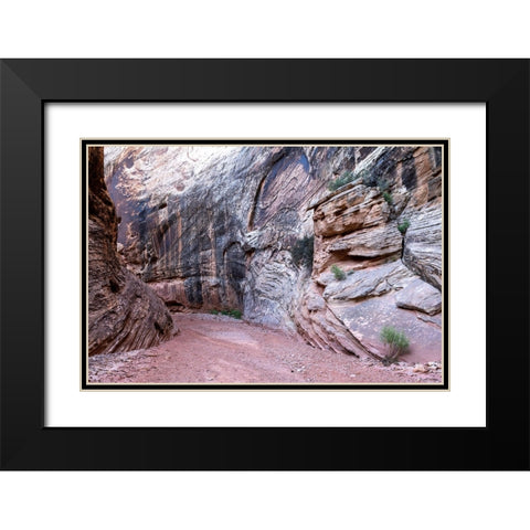 USA-Utah-Grand Wash-Capitol Reef National Park Black Modern Wood Framed Art Print with Double Matting by Davidson, Janell