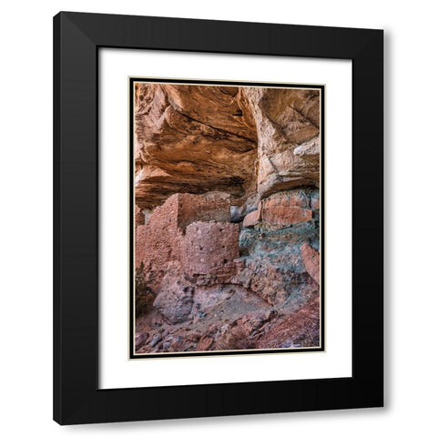 Little Westwater Ruin-Canyonlands National Park-Utah Black Modern Wood Framed Art Print with Double Matting by Ford, John