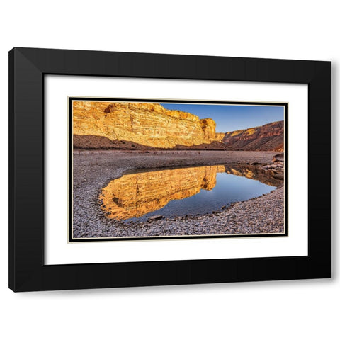Pool-Colorado River-Moab-Utah Black Modern Wood Framed Art Print with Double Matting by Ford, John