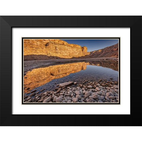 Pool-Colorado River-Moab-Utah Black Modern Wood Framed Art Print with Double Matting by Ford, John