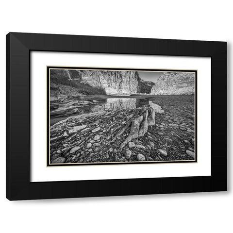 Pool-Colorado River-Moab-Utah Black Modern Wood Framed Art Print with Double Matting by Ford, John