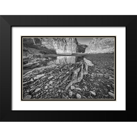 Pool-Colorado River-Moab-Utah Black Modern Wood Framed Art Print with Double Matting by Ford, John