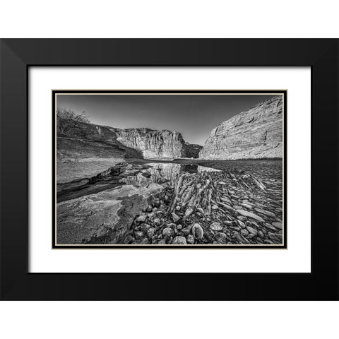 Pool-Colorado River-Moab-Utah Black Modern Wood Framed Art Print with Double Matting by Ford, John