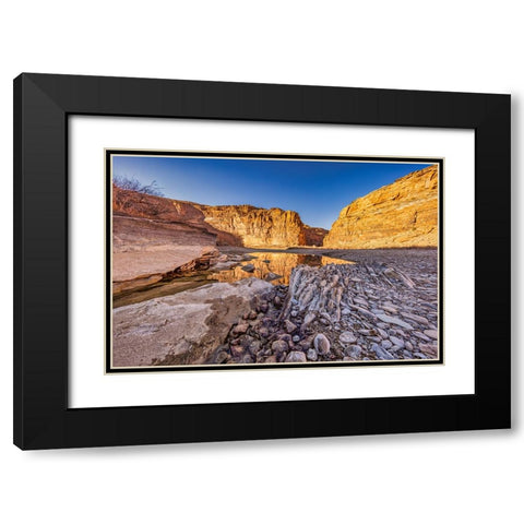 Pool-Colorado River-Moab-Utah Black Modern Wood Framed Art Print with Double Matting by Ford, John
