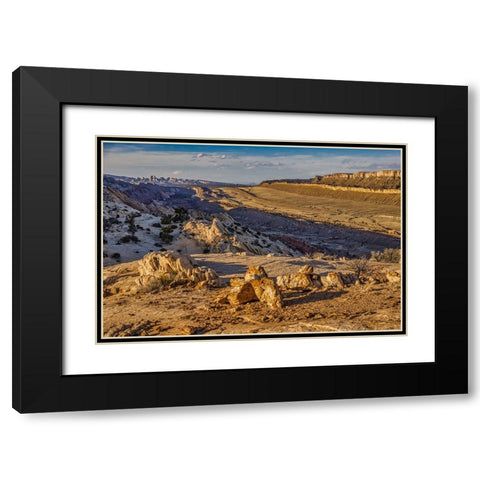 Strike Valley Outlook-Escalante-Utah Black Modern Wood Framed Art Print with Double Matting by Ford, John