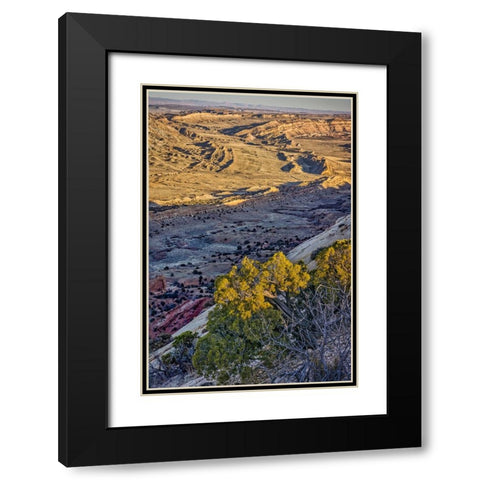 Strike Valley Outlook-Escalante-Utah Black Modern Wood Framed Art Print with Double Matting by Ford, John