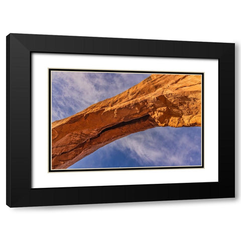 North Window Arch--Arches National Park-Utah Black Modern Wood Framed Art Print with Double Matting by Ford, John