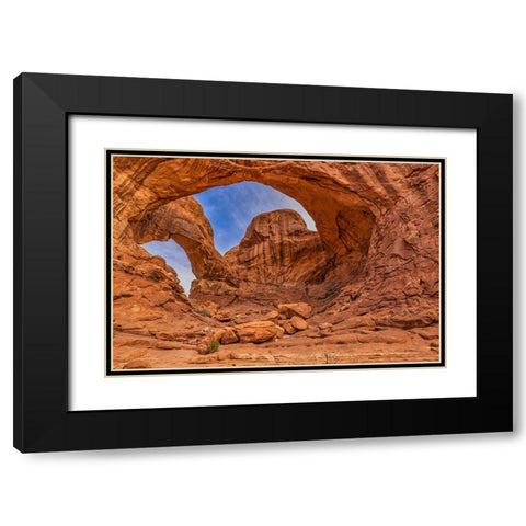 Double Arch-Arches National Park-Utah Black Modern Wood Framed Art Print with Double Matting by Ford, John