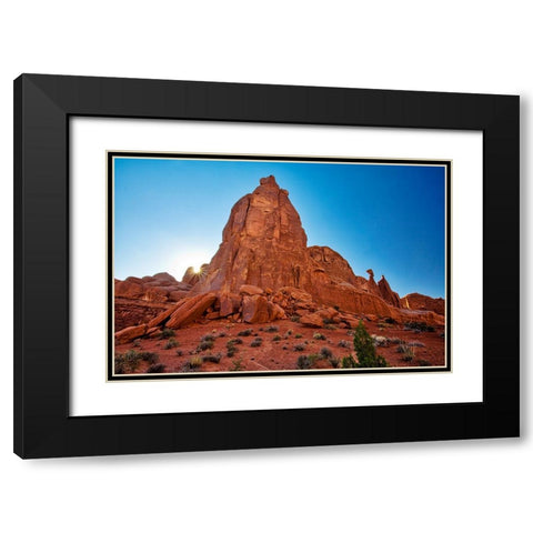 Arches National Park evening light-USA-Utah Black Modern Wood Framed Art Print with Double Matting by Eggers, Terry