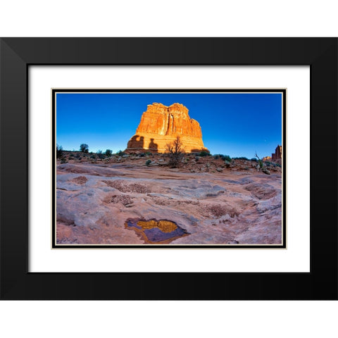 Arches National Park evening light-USA-Utah Black Modern Wood Framed Art Print with Double Matting by Eggers, Terry