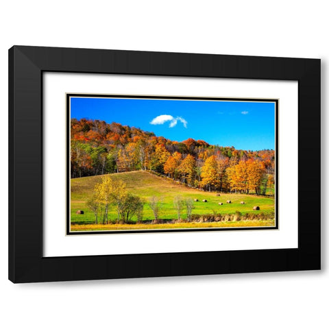 USA-New England-Vermont Black Modern Wood Framed Art Print with Double Matting by Gulin, Sylvia