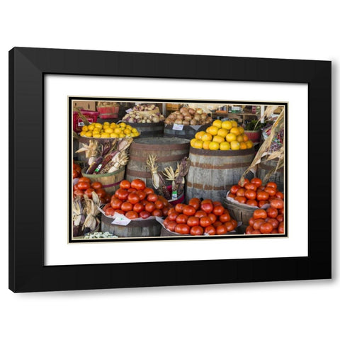 Virginia, Meadows of Dan Produce in a store Black Modern Wood Framed Art Print with Double Matting by Paulson, Don