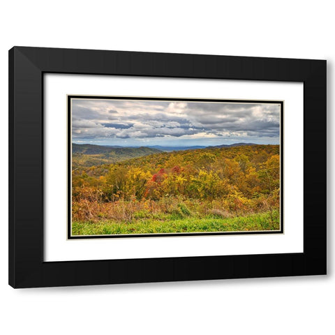 USA-Virginia-Shenandoah National Park-fall color Black Modern Wood Framed Art Print with Double Matting by Looney, Hollice