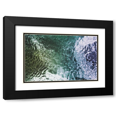 South Georgia Island Ice patterns Black Modern Wood Framed Art Print with Double Matting by Paulson, Don