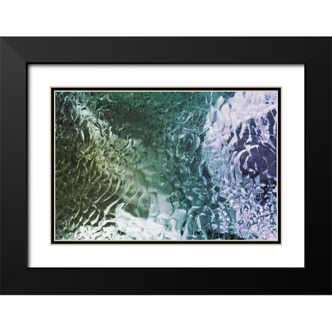 South Georgia Island Ice patterns Black Modern Wood Framed Art Print with Double Matting by Paulson, Don