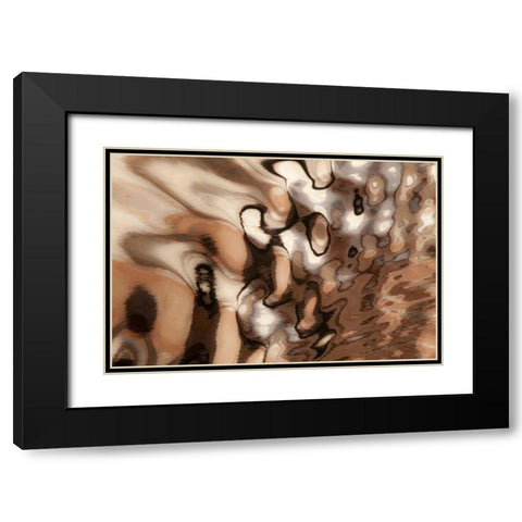 Utah, Glen Canyon NRA Boat wake patterns Black Modern Wood Framed Art Print with Double Matting by Paulson, Don