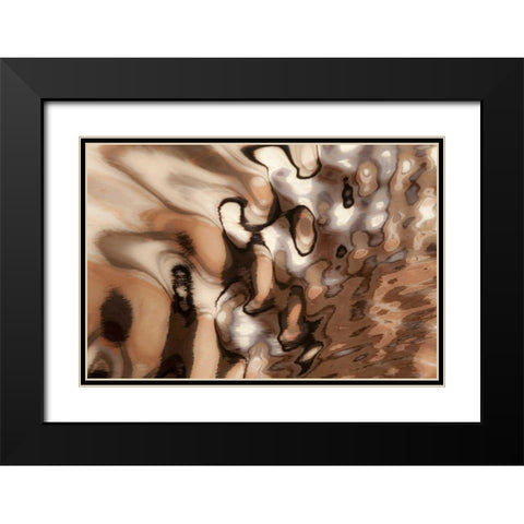 Utah, Glen Canyon NRA Boat wake patterns Black Modern Wood Framed Art Print with Double Matting by Paulson, Don