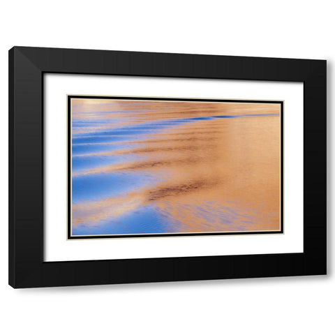 Utah, Glen Canyon NRA Boat wake patterns Black Modern Wood Framed Art Print with Double Matting by Paulson, Don