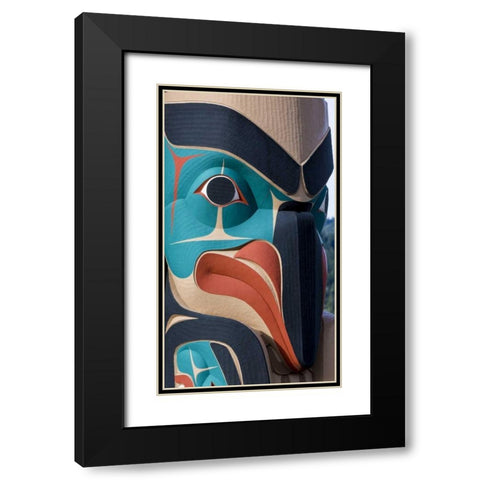 USA, Washington State, Jamestown Totem art PR Black Modern Wood Framed Art Print with Double Matting by Paulson, Don