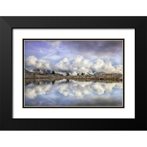 USA-Washington-Alpine Lakes Wilderness-Sunrise on Tank Lake Black Modern Wood Framed Art Print with Double Matting by Jaynes Gallery